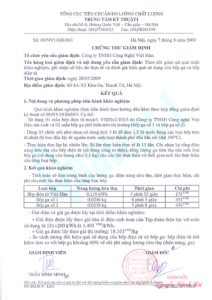 Chứng thư giám định 26 Chứng thư giám định 25