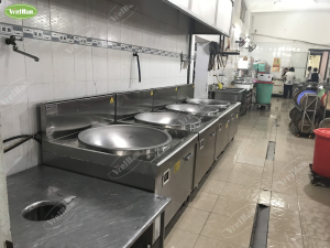 Lắp đặt hệ thống bếp từ công nghiệp Việt Hàn cho nhà khách Thắng Lợi An Giang 13