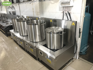 Lắp đặt hệ thống bếp từ công nghiệp Việt Hàn cho nhà khách Thắng Lợi An Giang 15