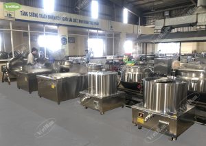 Hoàn thiện lắp đặt hệ thống bếp từ công nghiệp Việt Hàn tại nhà máy THACO TRƯỜNG HẢI 7