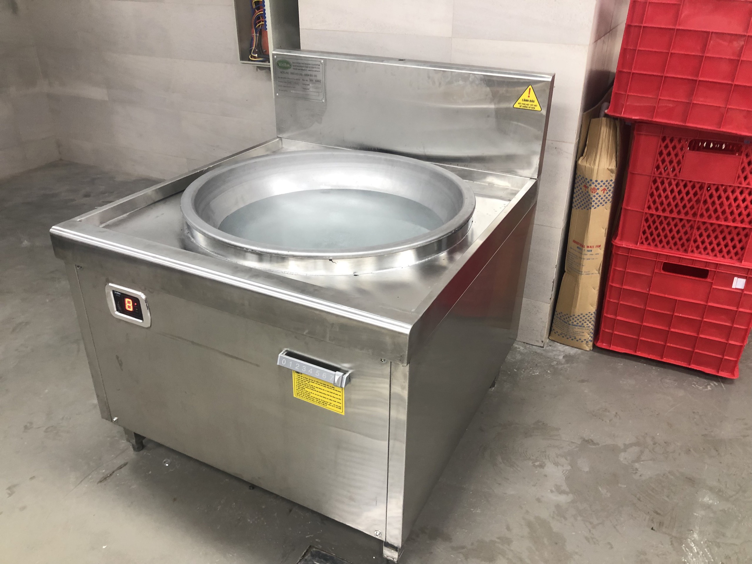 Bếp từ đơn công nghiệp 30kW xào trực tiếp Φ900 4