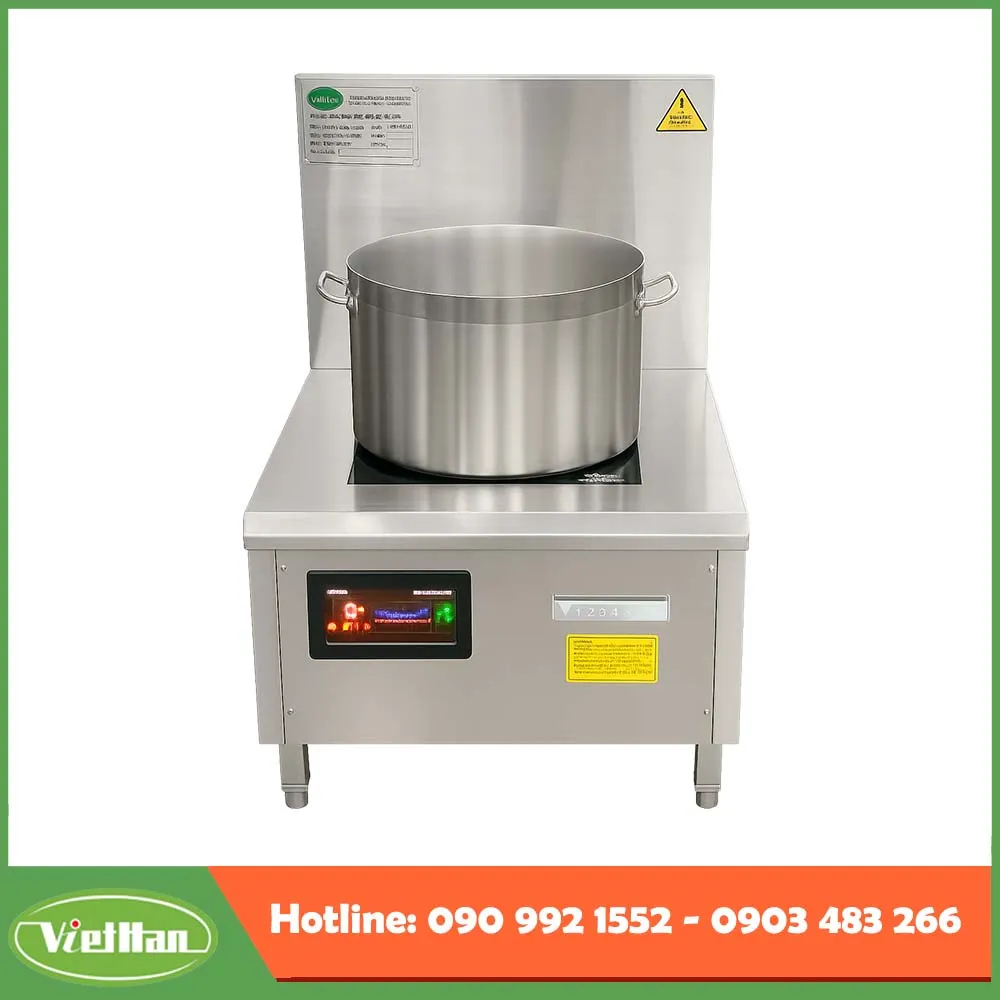 Bếp từ công nghiệp đơn 15kW mặt phẳng 9