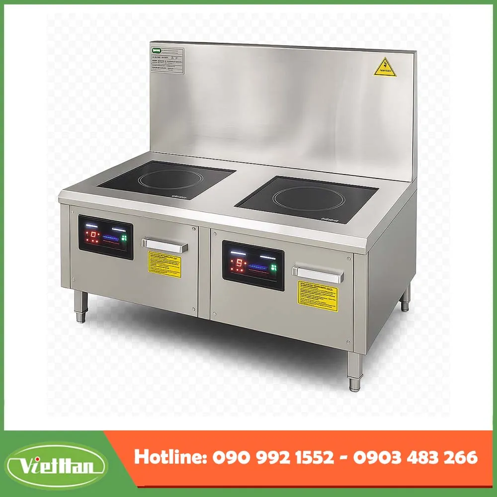 Bếp từ công nghiệp đôi 15Kw mặt phẳng 7