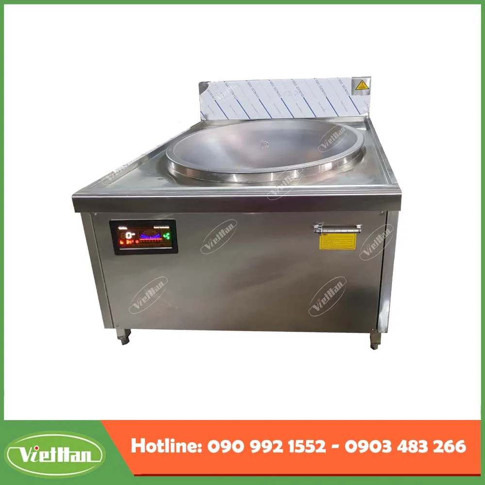 Bếp từ công nghiệp 30KW chảo lõm liền 1200mm