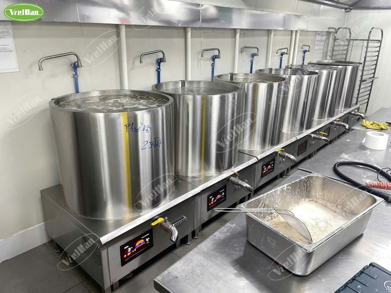 Bếp từ công nghiệp tiết kiệm điện 3 pha 6000W 40