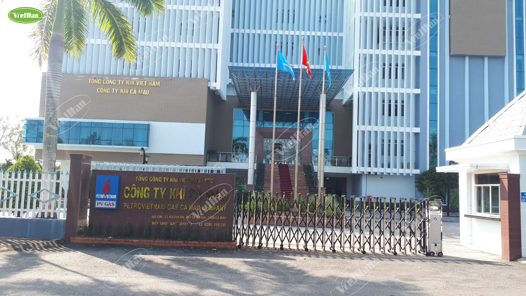 Bếp từ công nghiệp Việt Hàn tại công trình Petrolimex