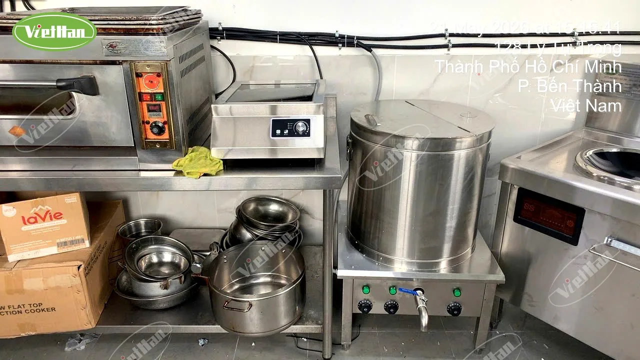 Lắp đặt bếp từ công nghiệp cho nhà hàng ở Bến Thành Quận 1 năm 2026 6 công trình bếp từ công nghiệp Việt Hàn tại Bến Thành Quận 1