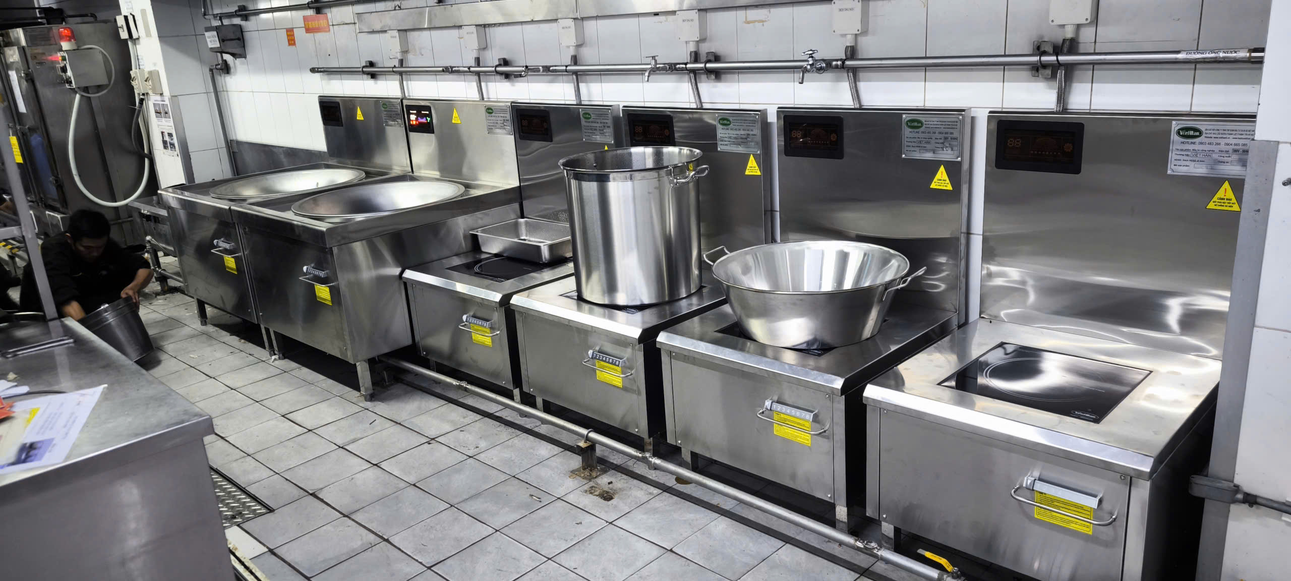 Bếp từ công nghiệp Việt Hàn lắp đặt tại Nhà máy Nito Denko VSIP Bình Dương năm 2026