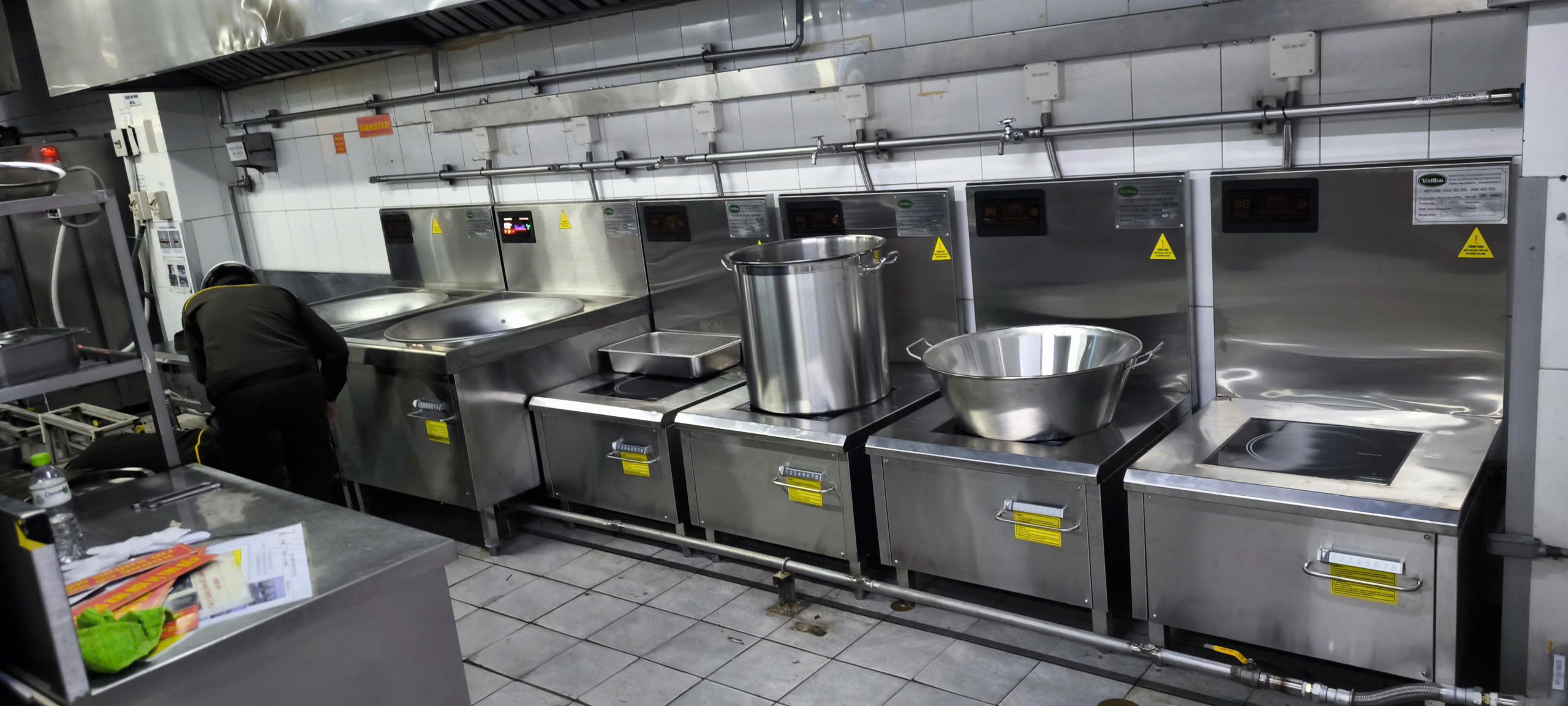 Bếp từ công nghiệp Việt Hàn lắp đặt tại Nhà máy Nito Denko VSIP Bình Dương năm 2026