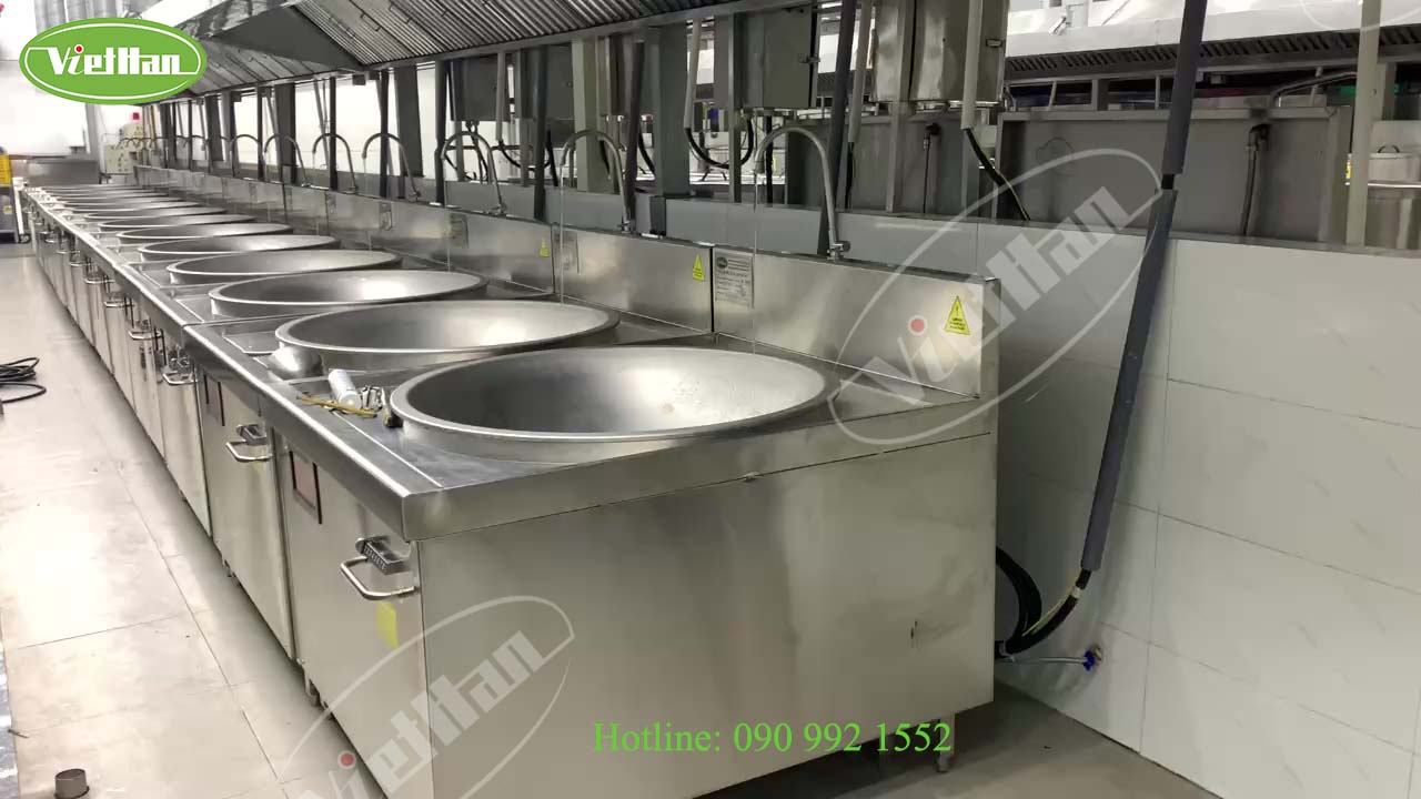 công trình bếp từ công nghiệp Việt Hàn vận hành thực tế cần bảo trì định kỳ