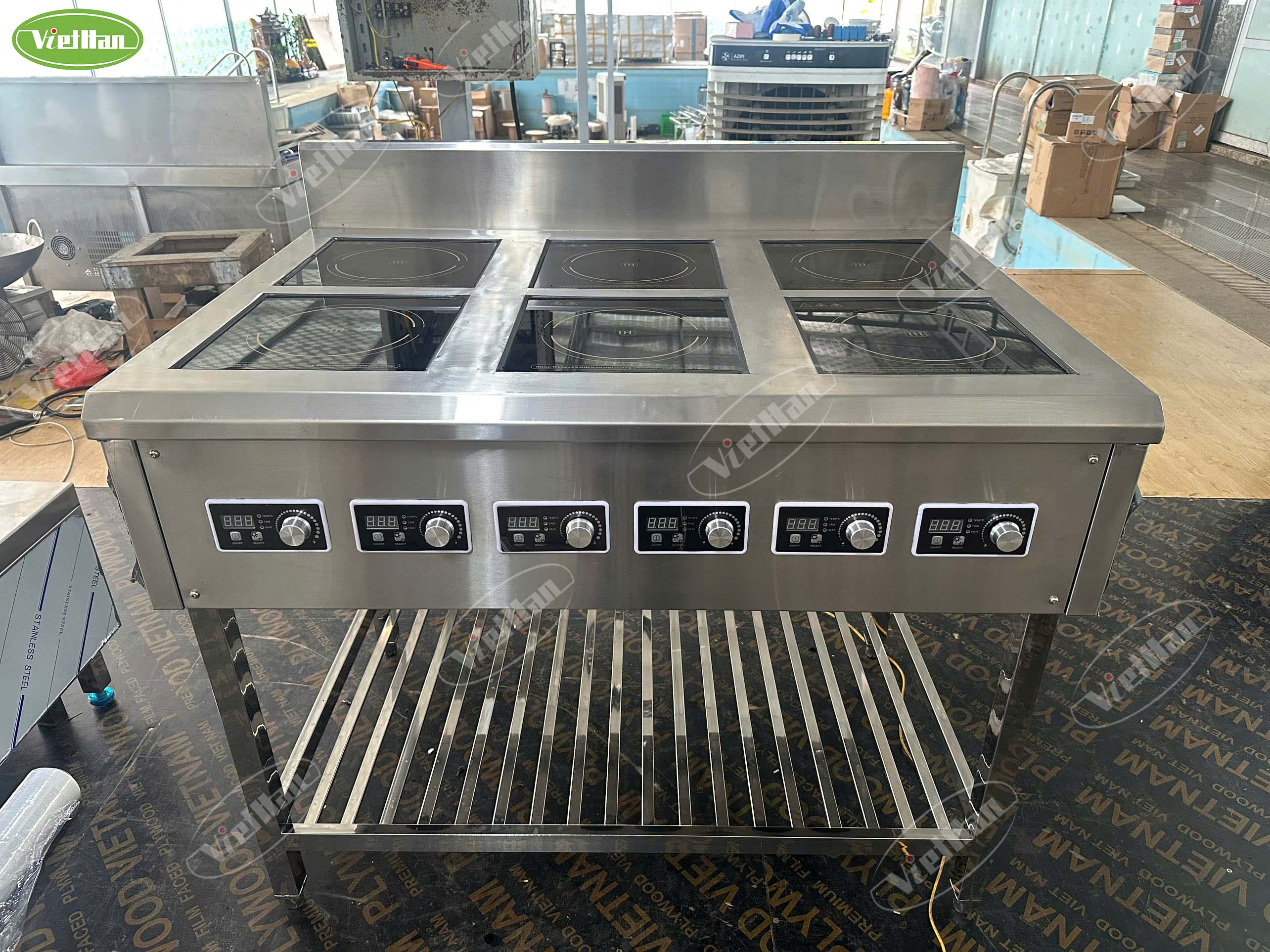 công trình bếp từ công nghiệp Việt Hàn cho nhà hàng quán ăn