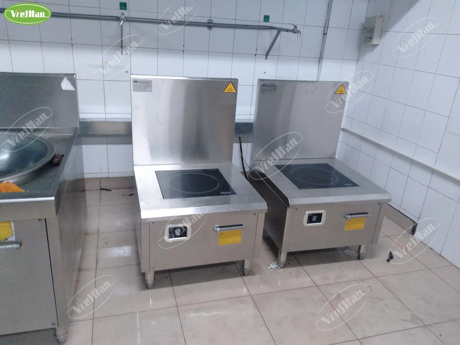 công trình bếp từ công nghiệp Việt Hàn cho quán bún nước dùng