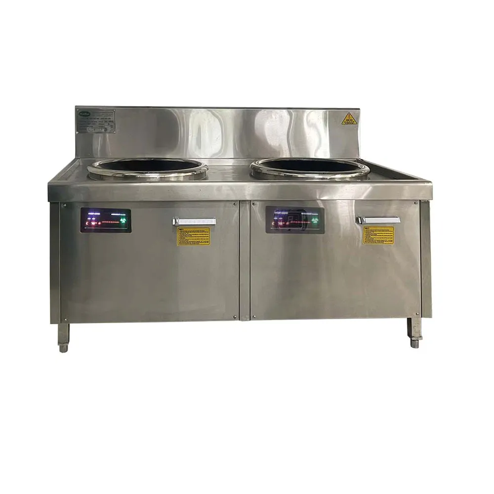 bếp từ công nghiệp đôi lõm kính Việt Hàn